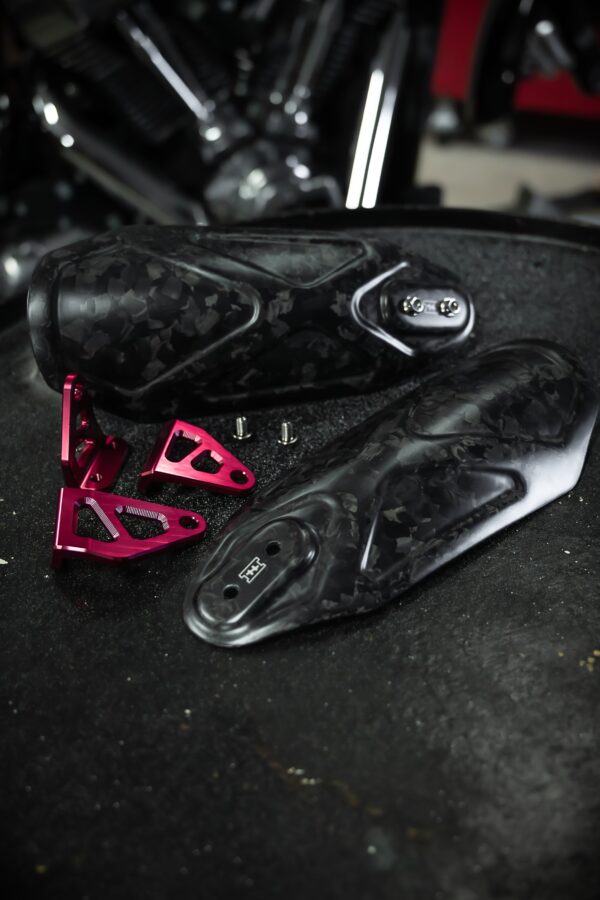 BLACK3 carbon fiber handguards for Harley-Davidson motorcycles