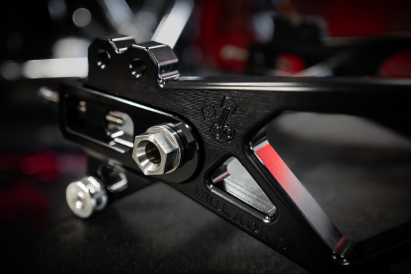 BLACK3 Performance Swingarm for Harley-Davidson Touring BLACK3 billet aluminum performance swingarm for Harley-Davidson Touring