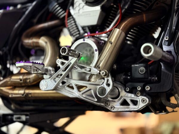 BLACK3 Mid-Control Foot Peg Kit for Harley-Davidson Touring Motorcycles