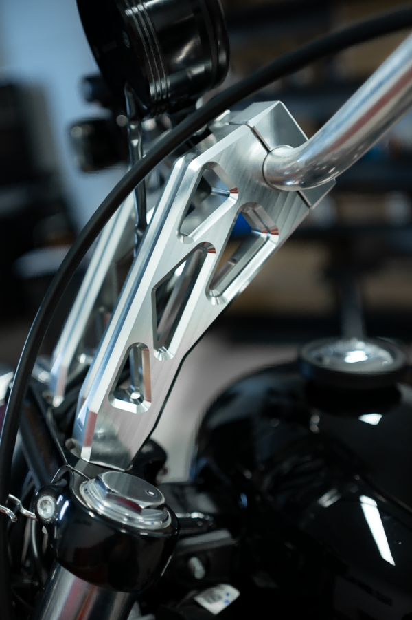 BLACK3 Handlebar Risers BLACK3 CNC aluminum handlebar risers for Harley-Davidson motorcycles